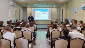 Встреча учащихся с исполнительным директором авиационно-технического комплекса «Левцово»